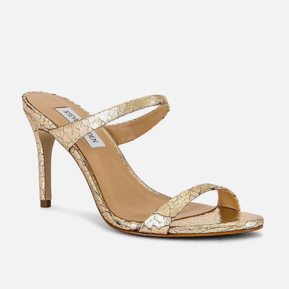 Steve Madden Rosalina Heel in Gold Leather Size 5.5 NEW never worn!